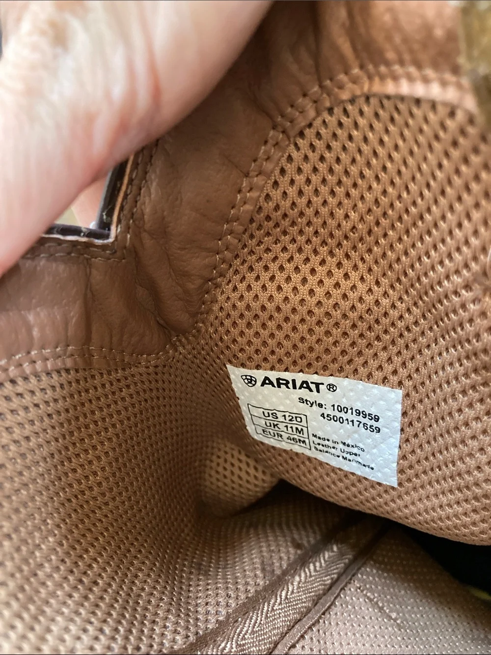 Ariat Tan/Brown Work Western Boots